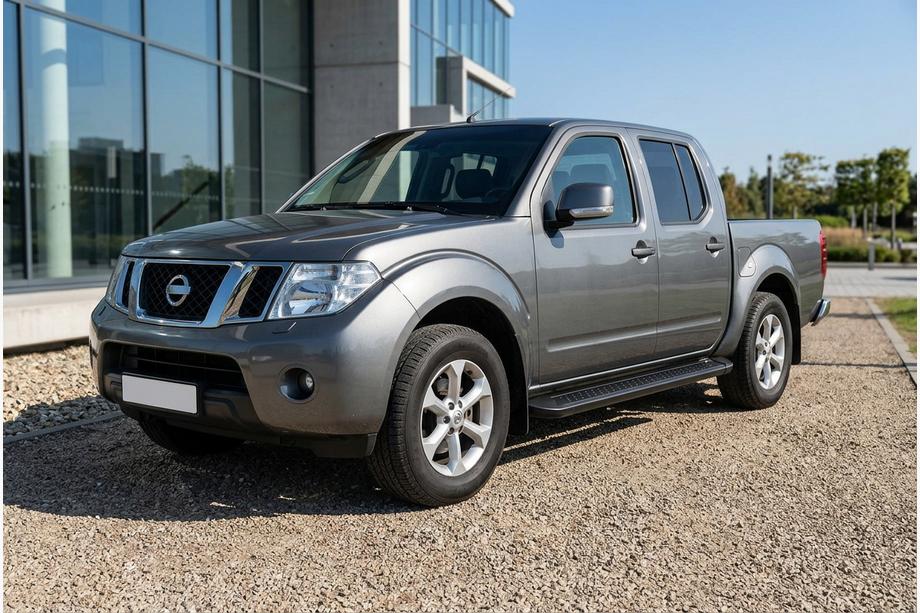 Nissan Navara 2006-2015 Side Steps Allmond Black (2 pcs, Aluminum) Image