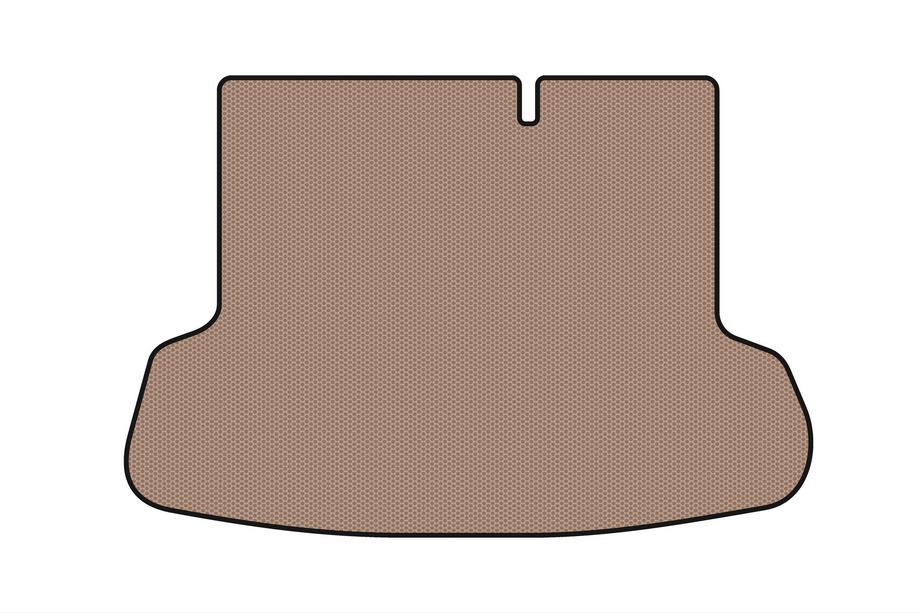 Hyundai Accent 2006-2010 Rubber trunk mat Carsuit (SD, beige) Image