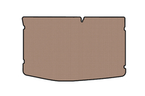 Hyundai I-20 2008-2012 Rubber trunk mat Carsuit (HB, beige) photo 1