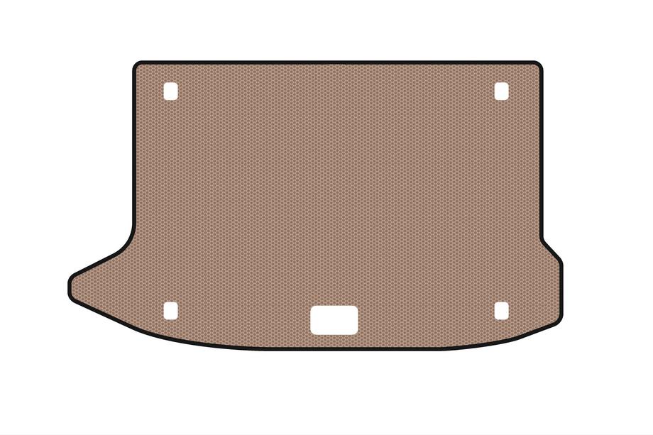 Hyundai Kona 2017-2023 Rubber Trunk Mat Carsuit V3 (Beige) Image