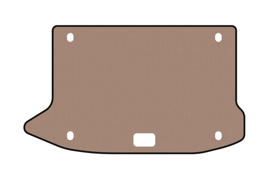 Hyundai Kona 2017-2023 Rubber Trunk Mat Carsuit V2 (Beige) Image