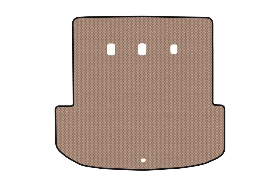 Hyundai Palisade 2018-2025 Rubber trunk mat Carsuit (7-seater, beige) Image