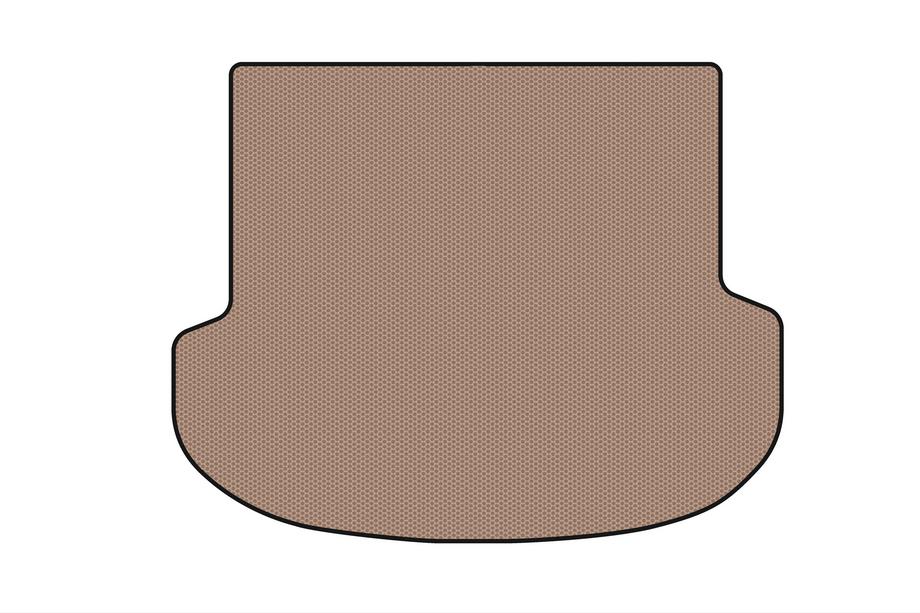 Hyundai Santa Fe 4 2018-2023 Rubber trunk mat Carsuit (2020-2023, beige) Image