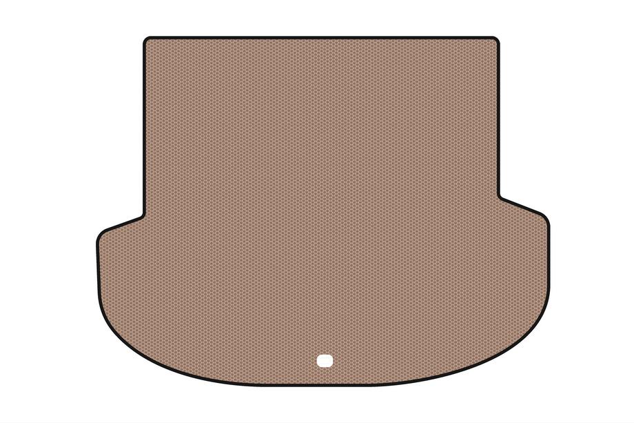 Hyundai Santa Fe 4 2018-2023 Rubber trunk mat Carsuit (2018-2020, beige) Image