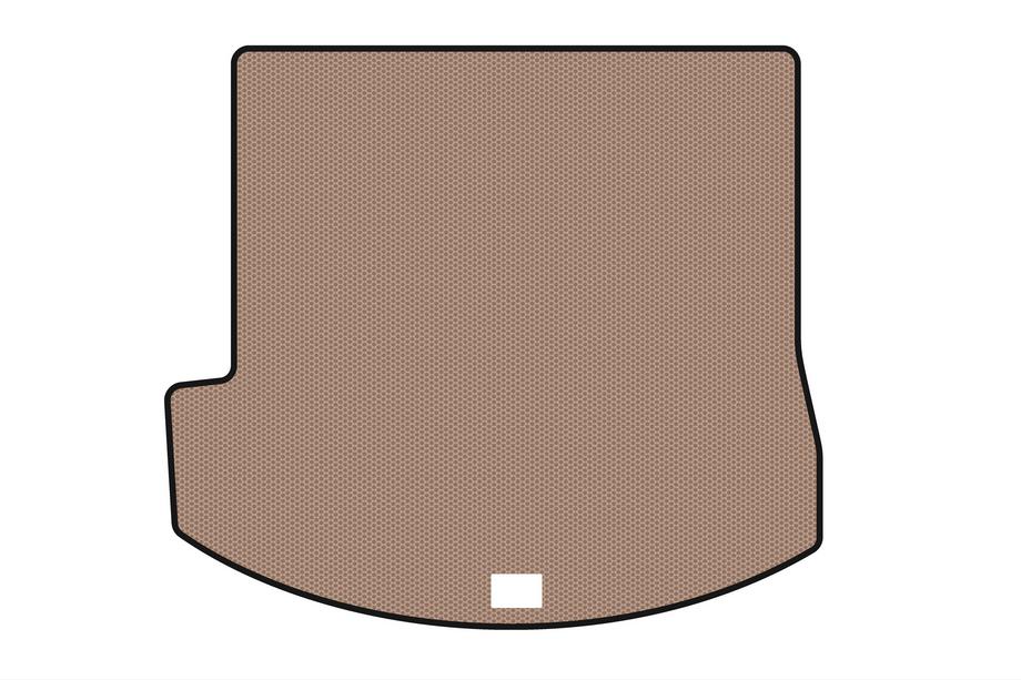 Hyundai Santa Fe 4 2018-2023 Rubber trunk mat Carsuit (for Grand, beige) Image