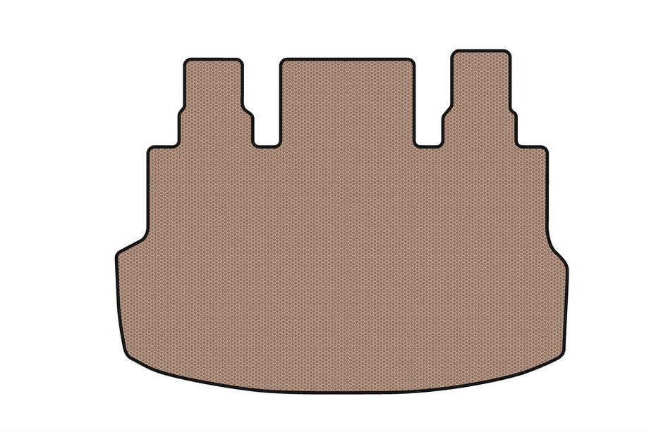 Hyundai Staria 2021- Rubber trunk mat Carsuit (1+1.5/9-seater, beige) Image