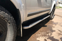 Nissan Navara 2006-2015 Side Steps Tayga (2 pcs, Aluminum) photo 4