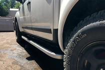 Nissan Navara 2006-2015 Side Steps Tayga (2 pcs, Aluminum) photo 1