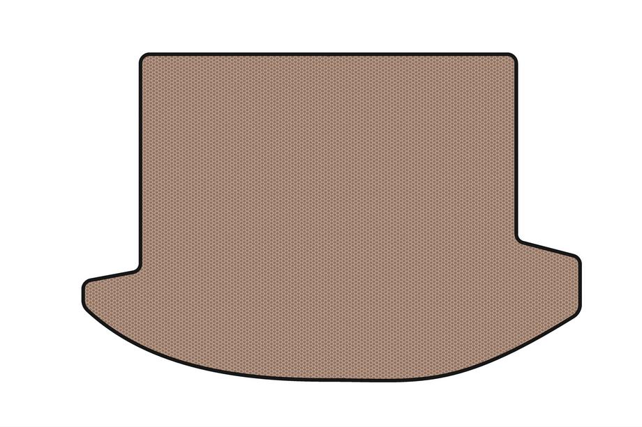Kia Carens 1999-2012 Rubber trunk mat Carsuit (2006-2012, 2 rows, 7-seater, beige) Photo 1