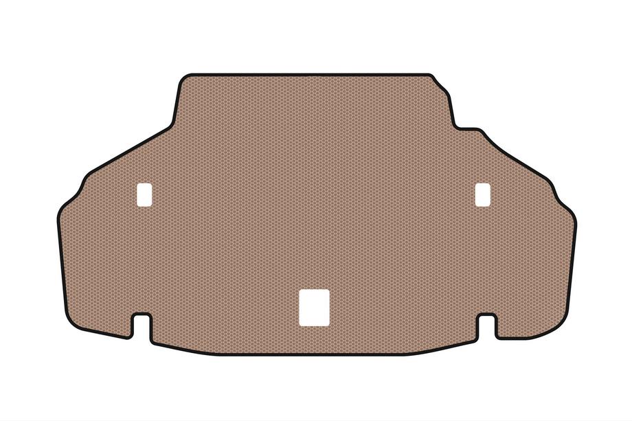Lexus LS 2007-2017 Rubber trunk mat Carsuit (2007-2010, SD, Long wheelbase, beige) Photo 1