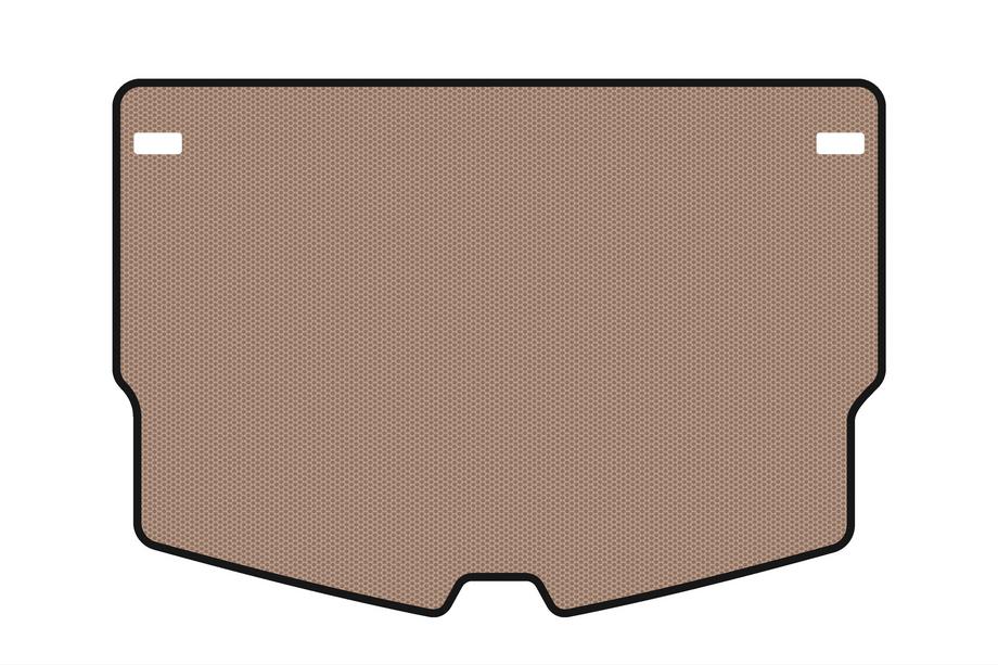 Nissan Note 2012-2020 Rubber trunk mat Carsuit (HB, beige) Image