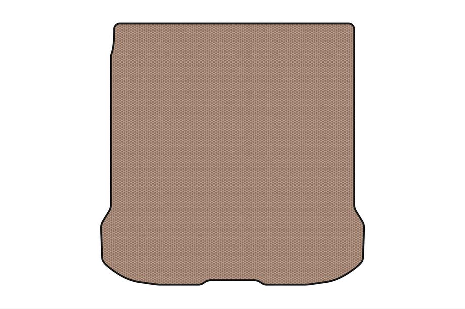 Nissan Quest 2011-2017 Rubber trunk mat Carsuit (with 2nd row, 7-seater, beige) Image