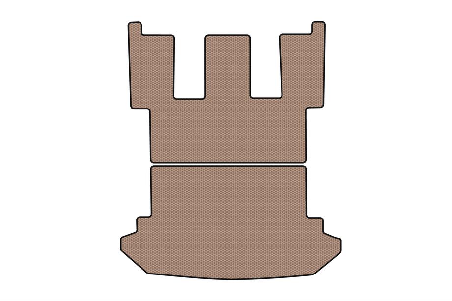 Peugeot 807 2002-2014 Rubber Trunk Mat Carsuit (Beige) Image