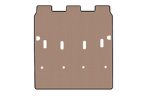 Peugeot Partner/Rifter 2019- Rubber trunk mat Carsuit (7-seater/Long wheelbase, beige) photo 1