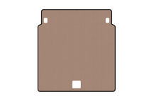 Porsche Panamera 2009-2016 Rubber trunk mat Carsuit (2009-2013, Coupe, 4-door, beige) photo 1