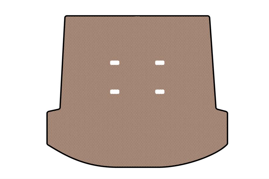 Toyota Fortuner 2006-2015 Rubber Trunk Mat Carsuit (Beige) Photo 1