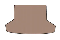 Toyota Prius 2015-2022 Rubber trunk mat Carsuit (LB, Hybrid, beige) photo 1