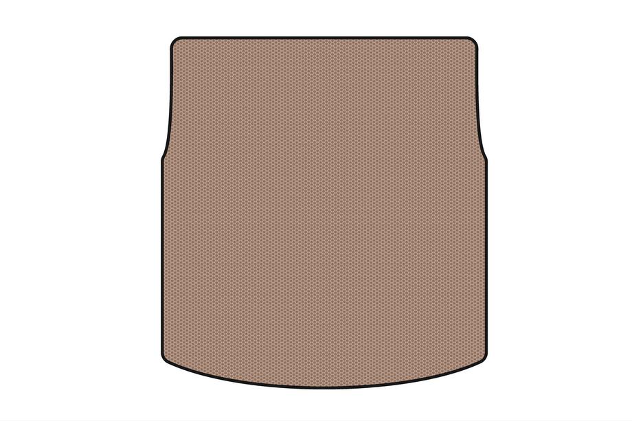 Volkswagen Phaeton 2002-2016 Rubber trunk mat Carsuit (SD, short wheelbase, beige) Photo 1