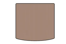 Volkswagen Touran 2015- Rubber trunk mat Carsuit (5-seater, beige) photo 1