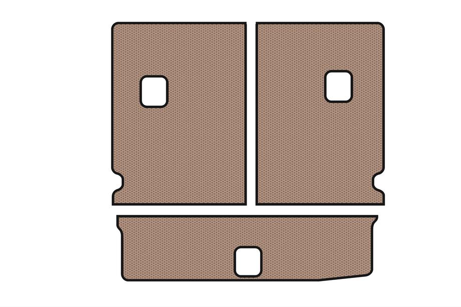 Chevrolet Orlando 2010-2018 Rubber Trunk Mat Carsuit V-1 (Beige) Image