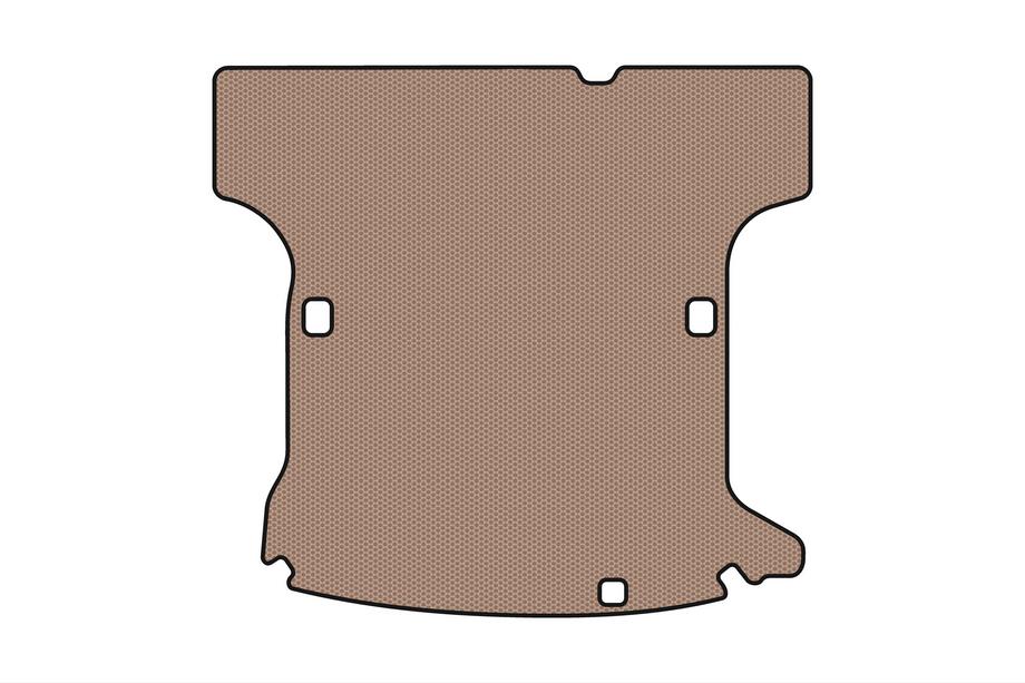 Dacia Logan I 2005-2008 Rubber trunk mat Carsuit (SW, 5-seater/manual transmission, pre-facelift, beige) Image
