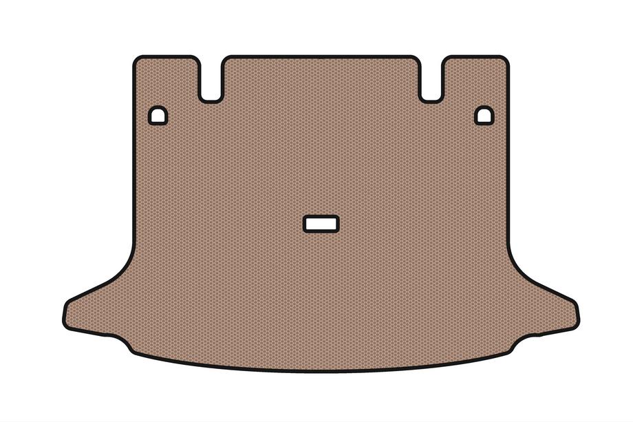 Dacia Logan I 2005-2008 Rubber trunk mat Carsuit (SW, 7-seater, beige) Photo 1
