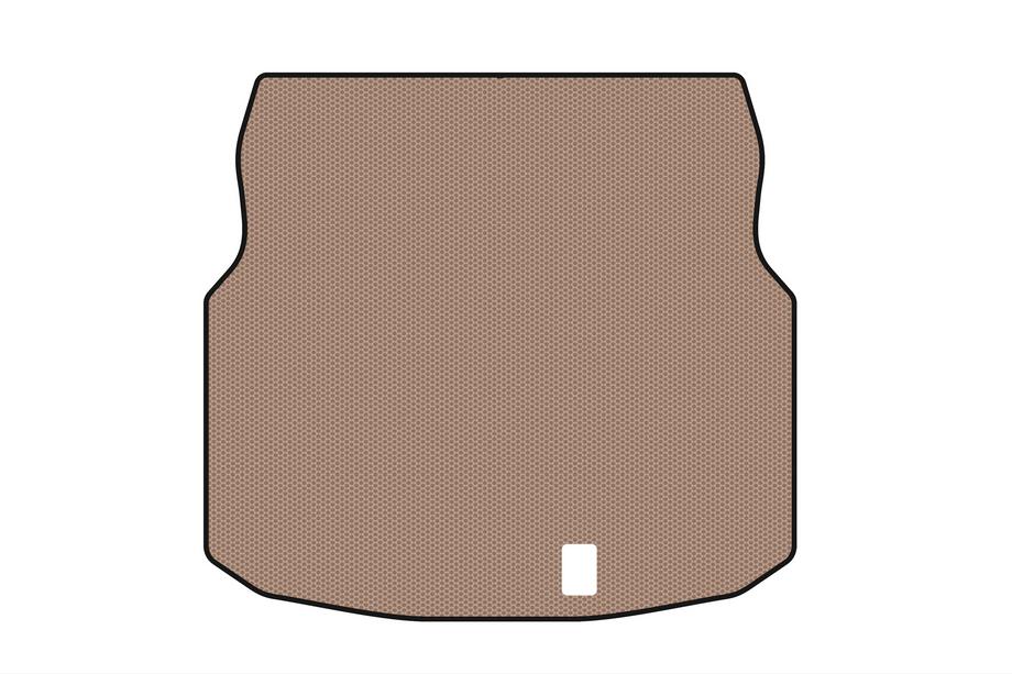 Mercedes C-class W204 2007-2015 Rubber trunk mat Carsuit (Coupe, beige) Image