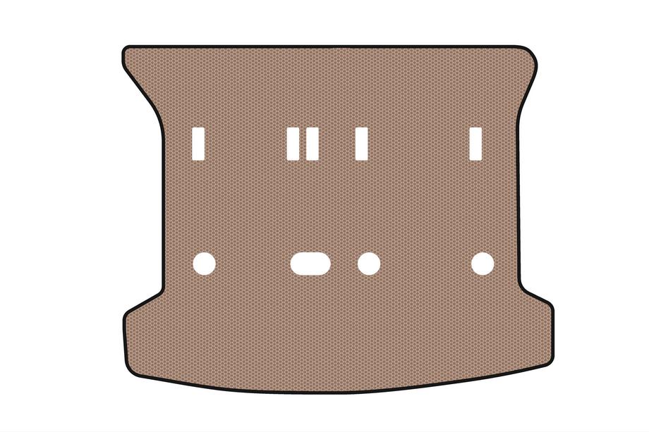 Peugeot 307 2001-2008 Rubber trunk mat Carsuit (SW, beige) Image