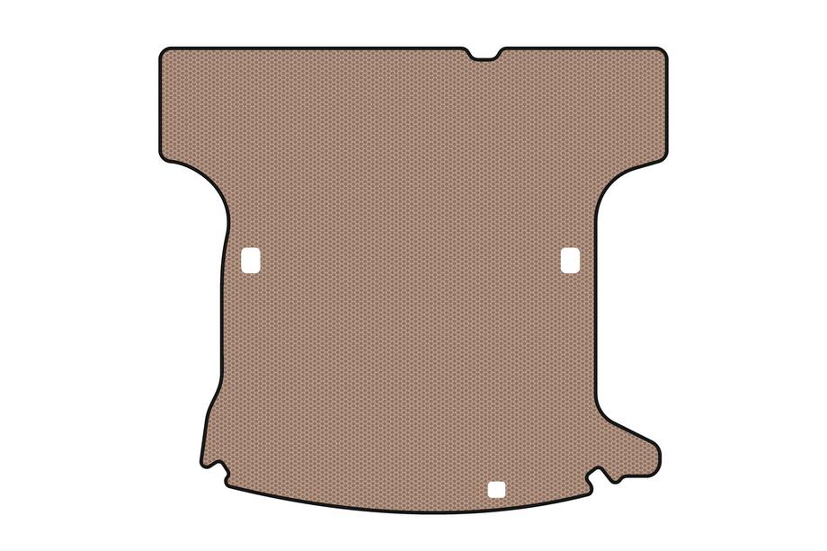 Renault Logan I 2005-2008 Rubber trunk mat Carsuit (2005-2009, SW, 5-seater, beige) Photo 1