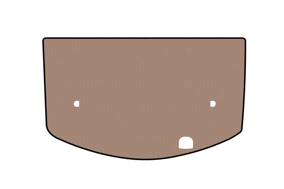 SsangYong Action 2005-2018 Rubber trunk mat Carsuit (2005-2013, beige) Image