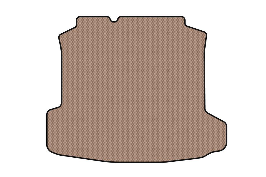 Volkswagen Polo 2010-2017 Rubber trunk mat Carsuit (SD, beige) Image