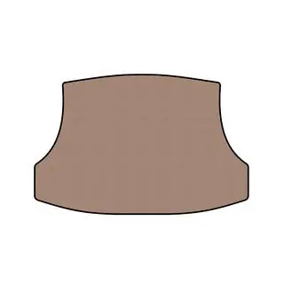 Rubber trunk mat Carsuit (2012-2015, beige)