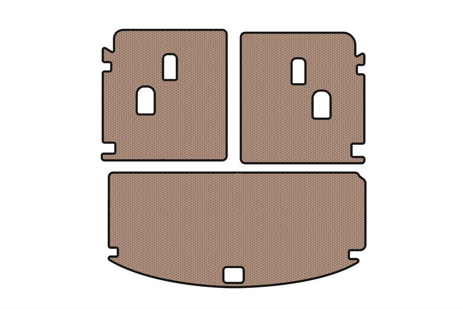 Acura MDX 2013-2020 Rubber Trunk Mat Carsuit V-2 (Beige) Image