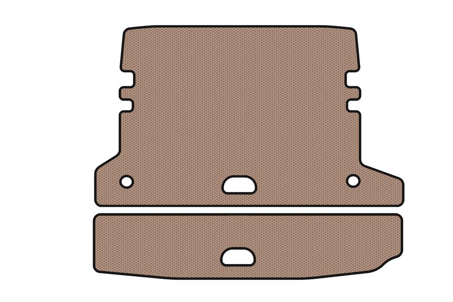 BMW 3 Series F30/F31 2012-2019 Rubber trunk mat Carsuit V-2 (for F-31, beige) Image