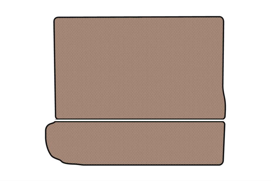 Citroen C-4 Picasso 2013–2022 Rubber trunk mat Carsuit (3rd row folded, beige) Image