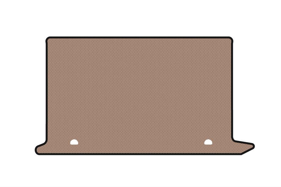Fiat Doblo II 2010-2022 Rubber Trunk Mat Carsuit V2 (Beige) Image