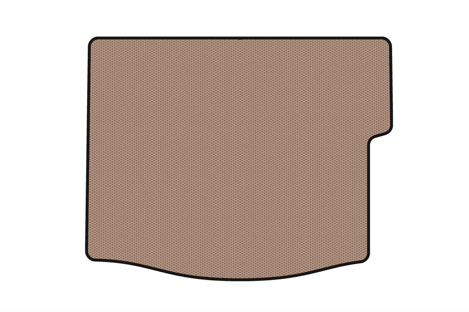Ford Focus III 2011-2017 Rubber trunk mat Carsuit (with subwoofer, HB, beige) Image