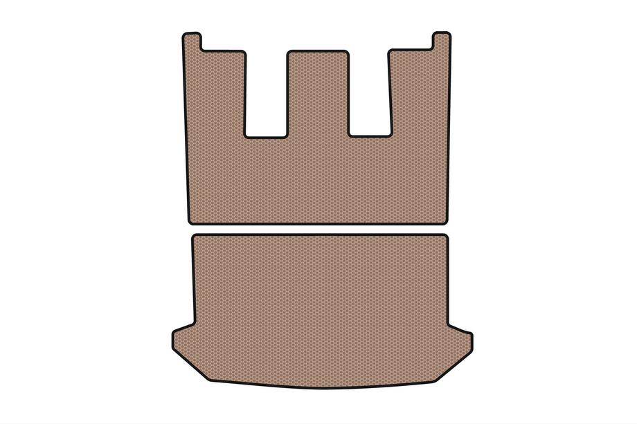 Citroen C-8 2002-2014 Rubber Trunk Mat Carsuit V1 (Beige) Photo 1