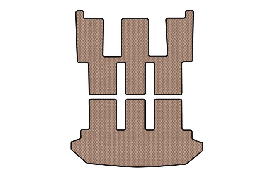 Citroen C-8 2002-2014 Rubber Trunk Mat Carsuit V2 (Beige) Image
