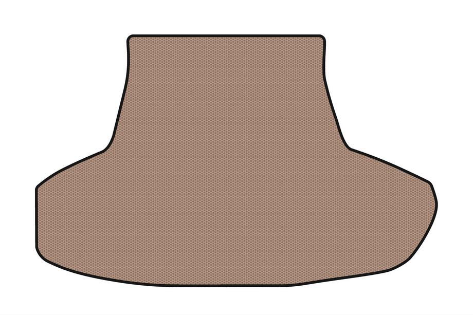 Infiniti Q50/Q60 2013-2024 Rubber trunk mat Carsuit (without spare wheel and 2 batteries, SD, beige) Image