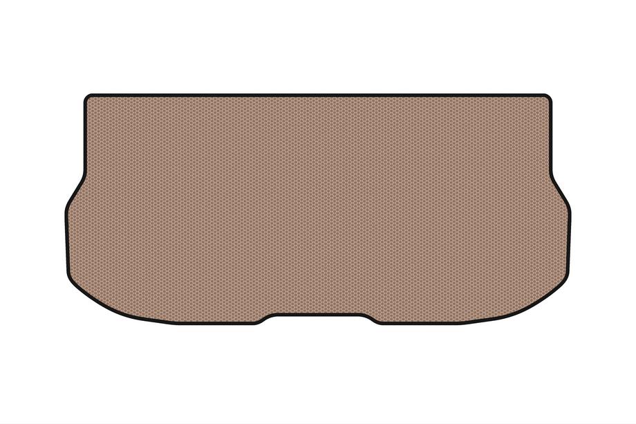 Nissan Quest 2011-2017 Rubber trunk mat Carsuit (with 3rd row, 7-seater, beige) Image