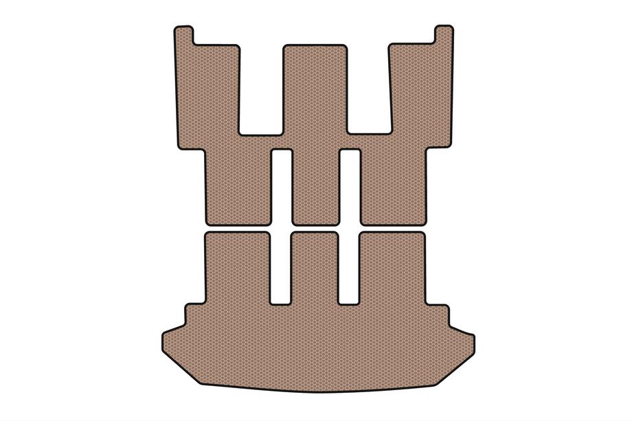 Peugeot 807 2002-2014 Rubber Trunk Mat Carsuit V2 (Beige) Image