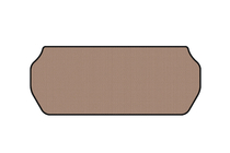 Opel Zafira A 1998-2005 Rubber trunk mat Carsuit (for 3rd row, 2003-2005, 7-seater, beige) photo 1