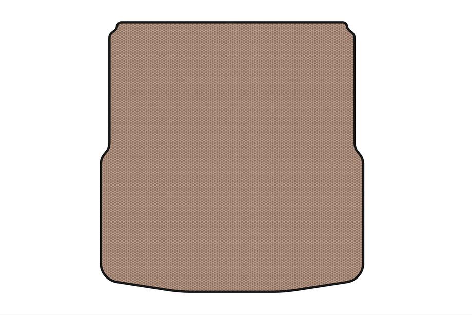 Skoda Superb 2009-2015 Rubber trunk mat Carsuit (double false floor, SW, beige) Image