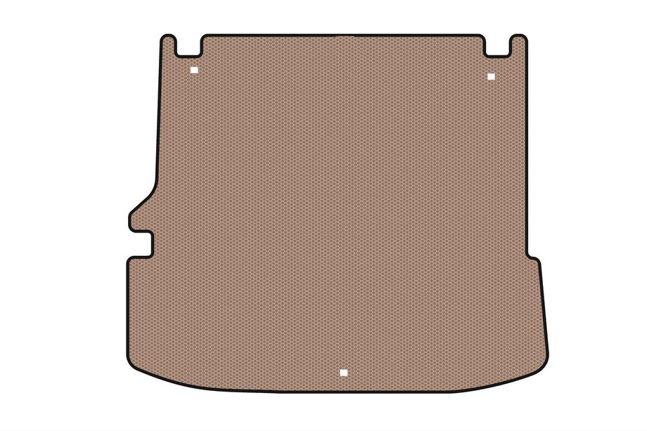 Toyota Highlander 2019- Rubber trunk mat Carsuit V2 (with subwoofer, 7-seater, beige) Image