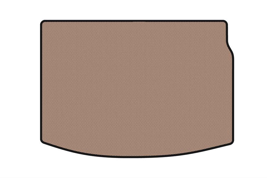 Renault Megane III 2009-2016 Rubber trunk mat Carsuit (HB, beige) Image