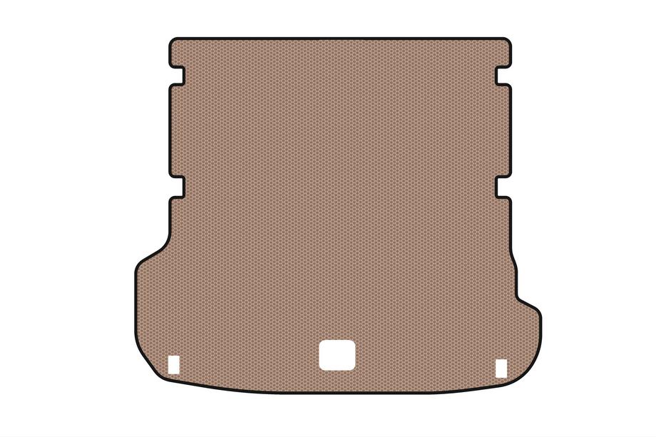 Audi Q7 2015–2026 Rubber trunk mat Carsuit (7-seater, beige) Image