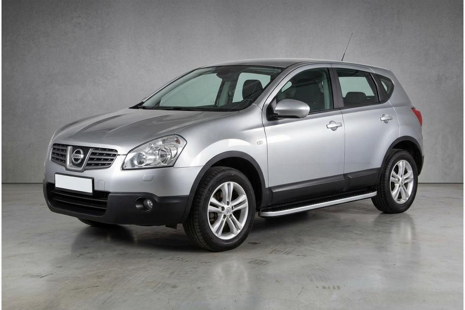 Nissan Qashqai 2007-2010 Side Steps Tayga Grey (2 pcs, Aluminum) Image