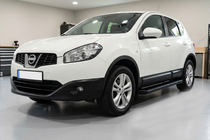 Nissan Qashqai 2010-2014 Side Steps Allmond Black (2 pcs, Aluminum) Short Wheelbase photo 1