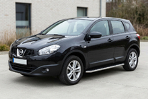 Nissan Qashqai 2010-2014 Side Steps Maydos V1 (2 pcs, Aluminum & Stainless Steel) photo 1